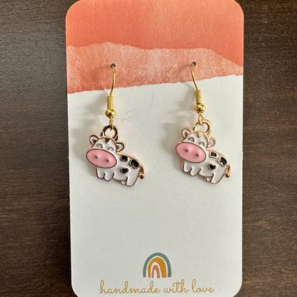 Cute Little Cow Earrings