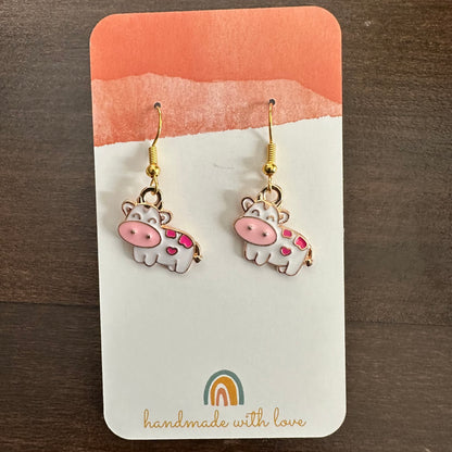 Cute Little Cow Earrings