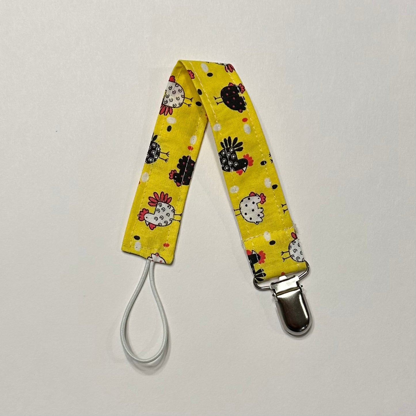 Yellow Chickens Pacifier Clip